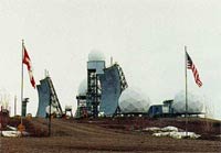 Радар системы ПРО США в Аляске